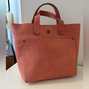 Portland Leather Pink Textured Tote